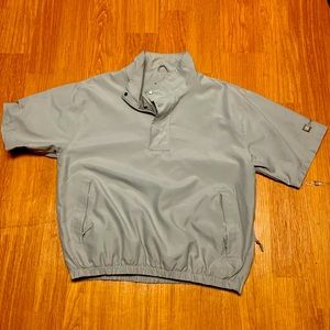 Tan tres bien short sleeve rain coat